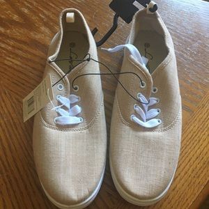 Beige sneakers